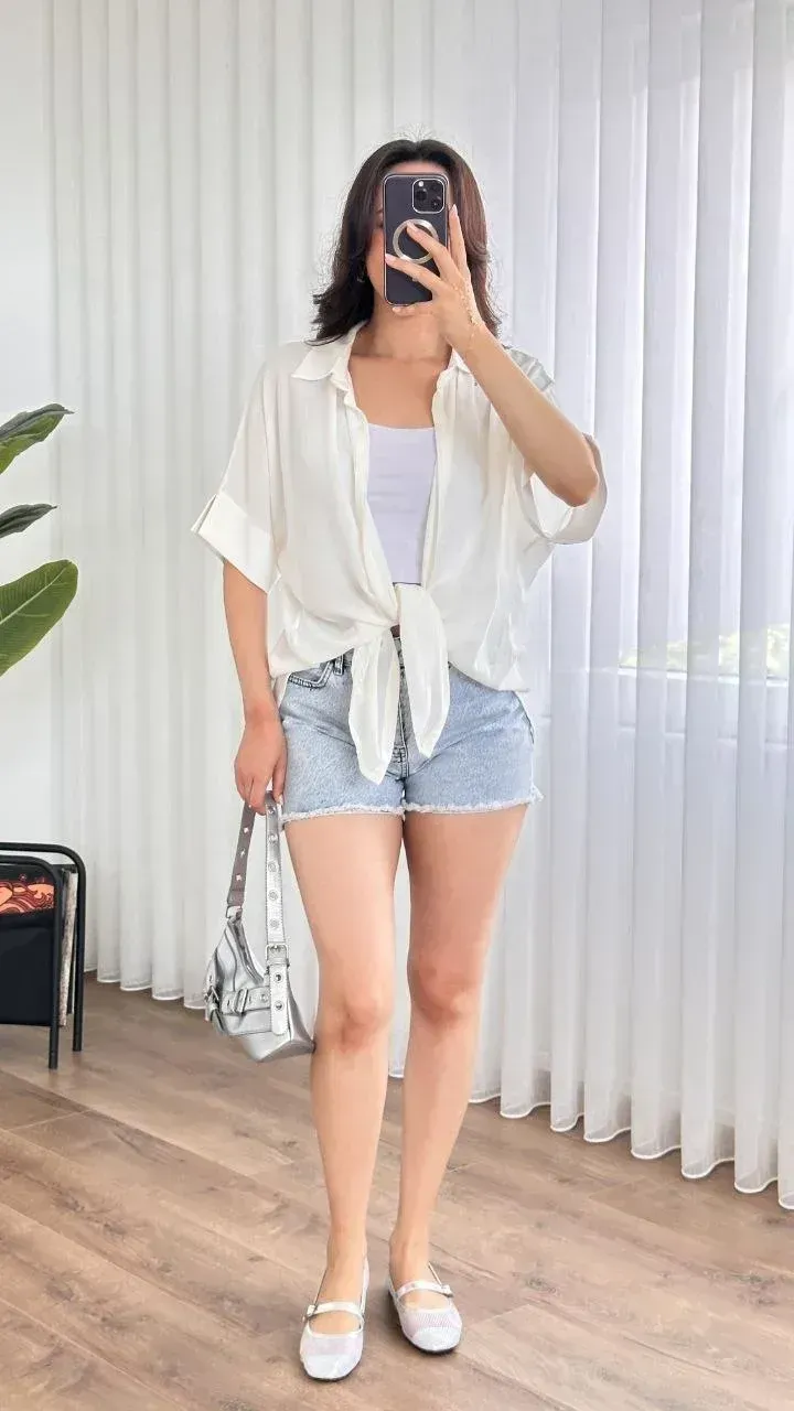 Standart Beden %100 Viskoz Yan Yırtmaçlı Kısa Kollu Kadın Kimono